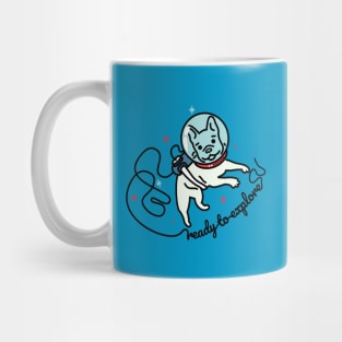 Space French Bulldog - Ready To Explore Mug